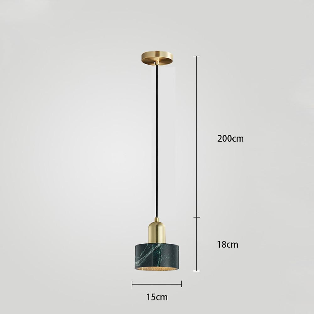 Small Pendant Light Fixtures Electroplated Metal Resin LED Modern Lighting