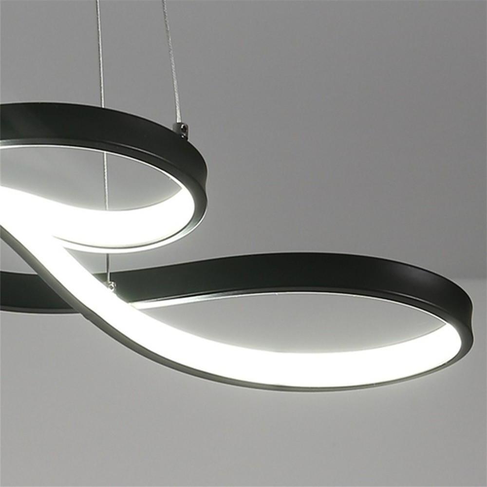 Geometric Design Semi Flush Chandeliers Metal Silica Gel Ceiling Lights