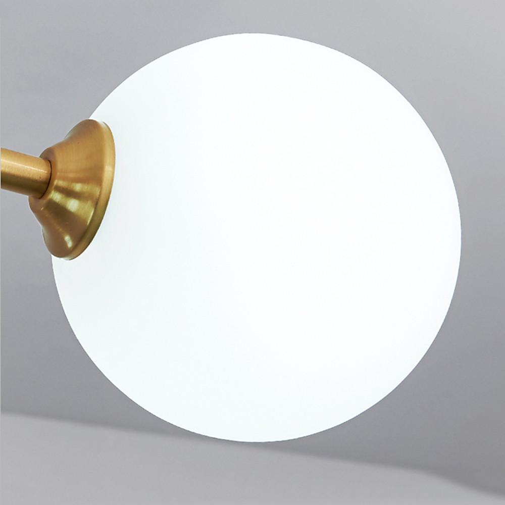 6-light Sputnik LED Electroplated Glass Gold Modern Chandeliers Ceiling Lights
