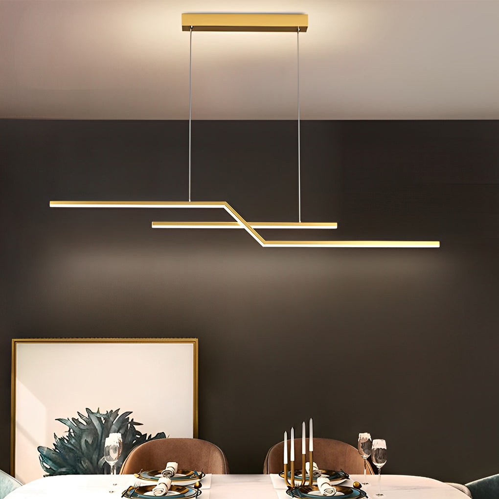 Unique Pendant Lighting Modern Linear Silicone Ceiling Light