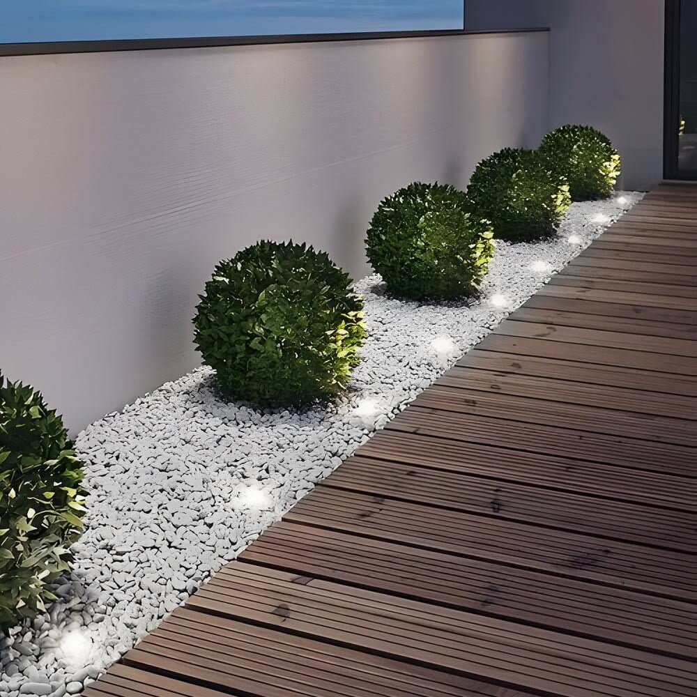 Recessed Floor Lighting Solar LED Metal Well Light