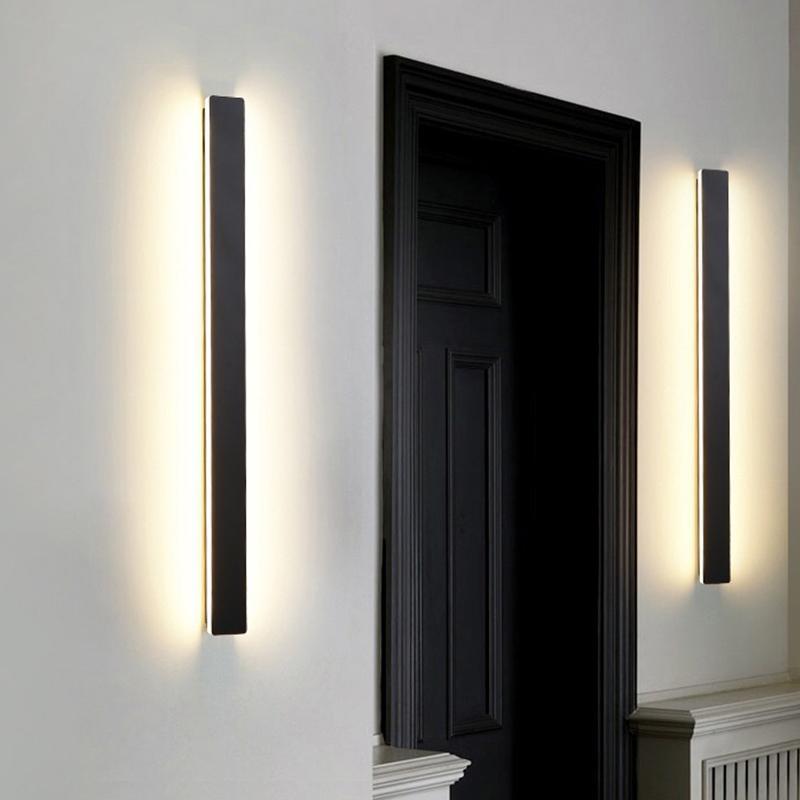 Long Outdoor Wall Lights Waterproof LED Metal Light
