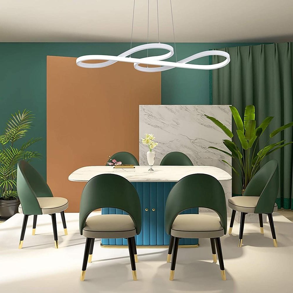 Ribbon LED Pendant Light Nordic Geometrical Linear Ceiling Lights