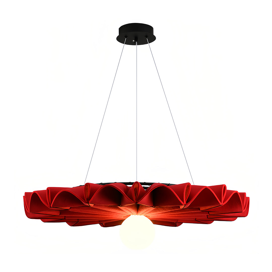 Cloth Chandelier Large Diameter Noise Reduction Felt Ceiling Lights