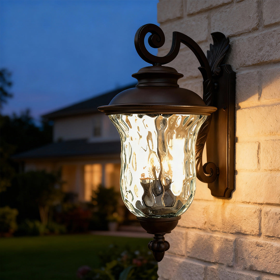 Black Exterior Wall Light Outdoor Waterproof Black Aluminum Lamp