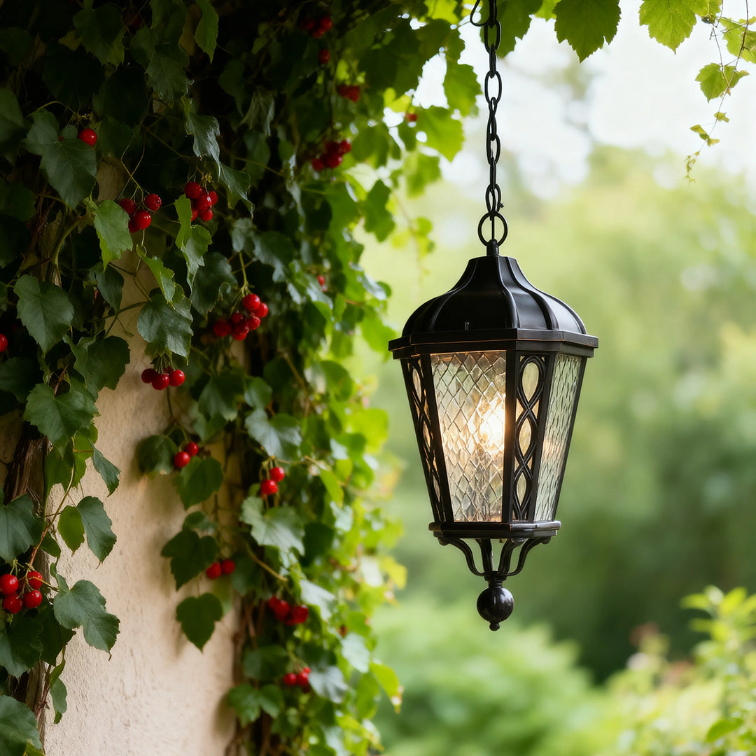 Black Pendant Light Outdoor Waterproof Adjustable Ceiling Lights