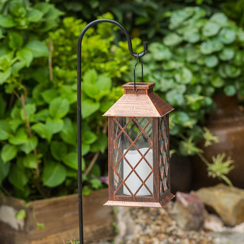Vintage Garden Lanterns Italian Bronze Solar Outdoor Light