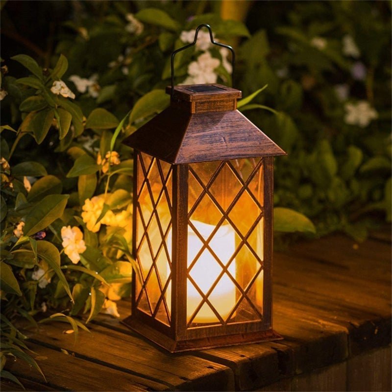 Vintage Garden Lanterns Italian Bronze Solar Outdoor Light