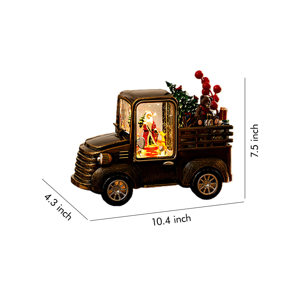Modern Gold Table Lamp Christmas Snowfall Car Ornament Lamp