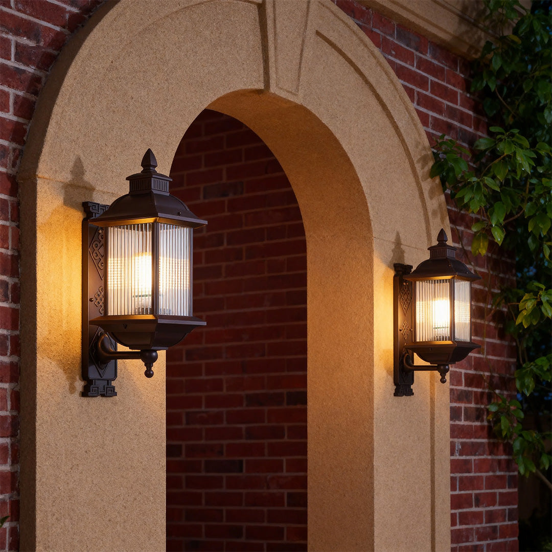 Retro Outdoor Wall Lights Aluminum Waterproof Classic Traditional Lamp