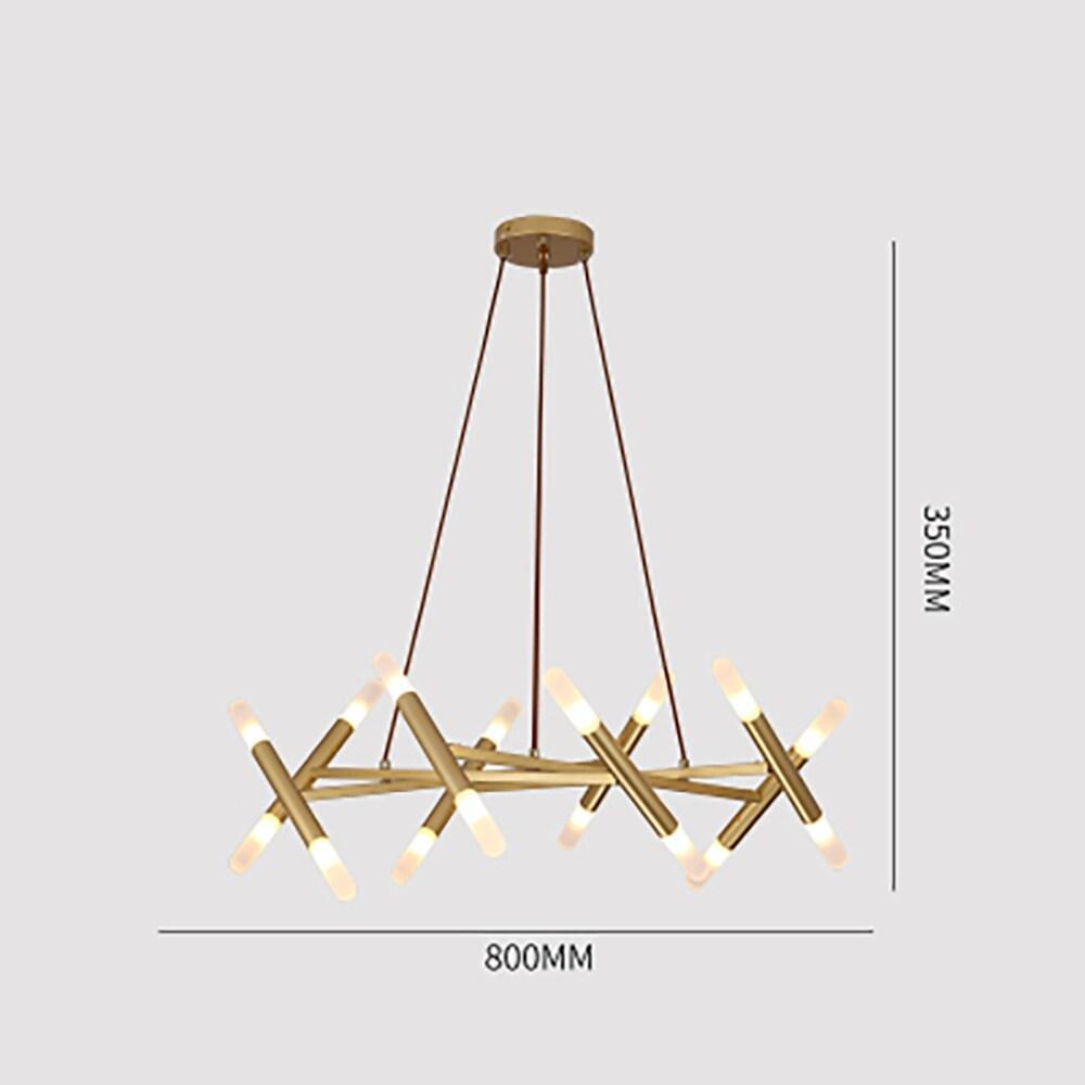 Creative Metal Design 16-Lights LED Industrial Chandeliers Hanging Lamp