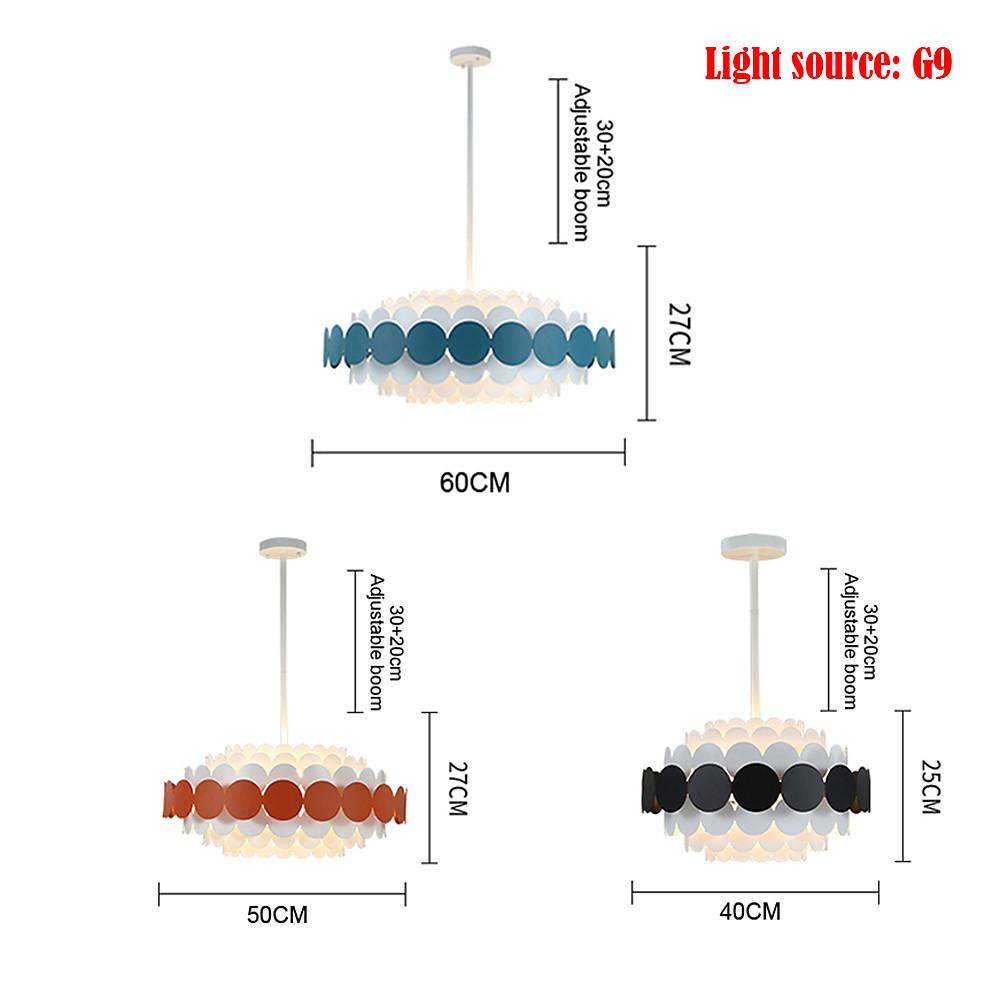 Circles Frills Blue Pendant Light Metal Stylish Ceiling Light