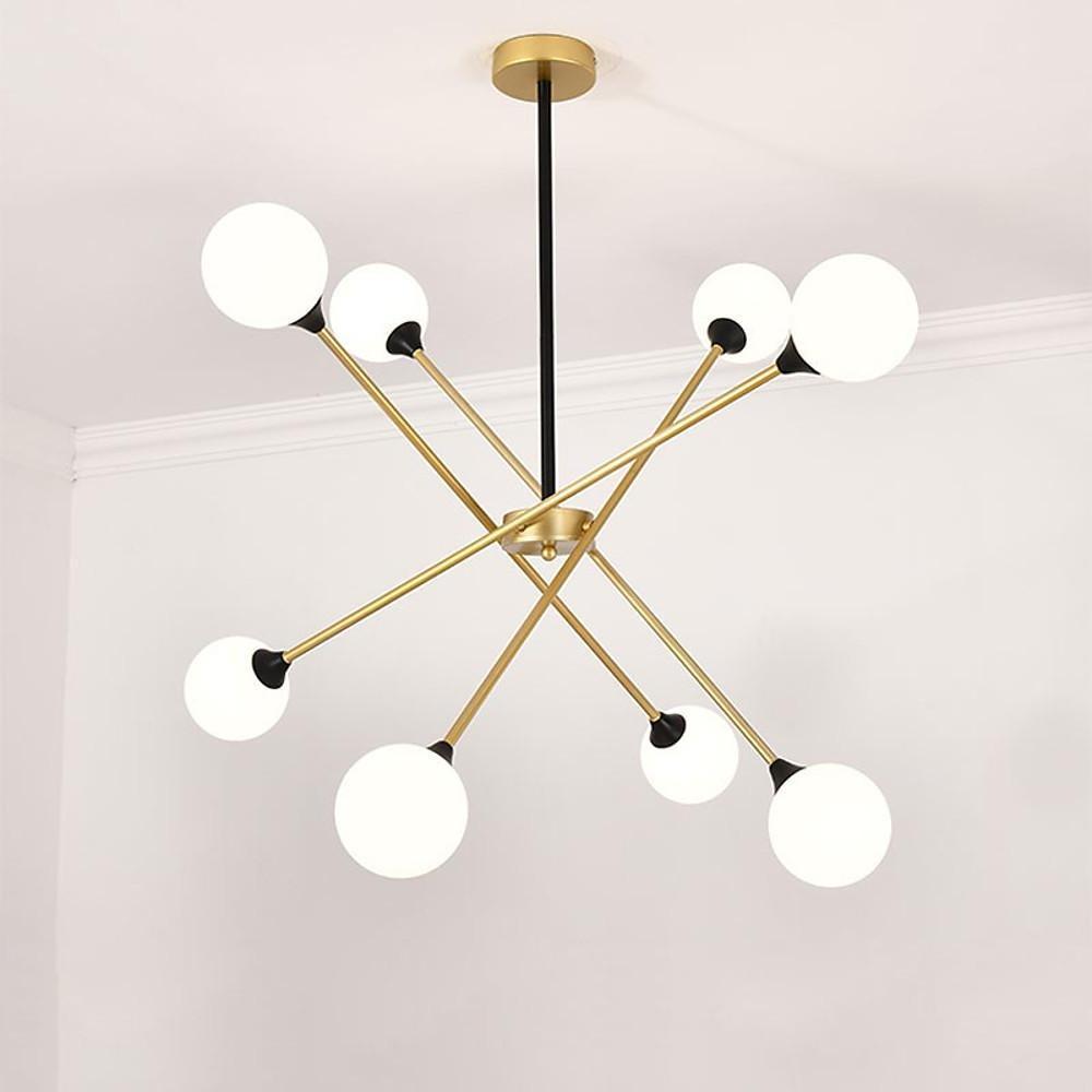 LED Modern Glass Sputnik Chandelier Ceiling Light Hanging Lamp