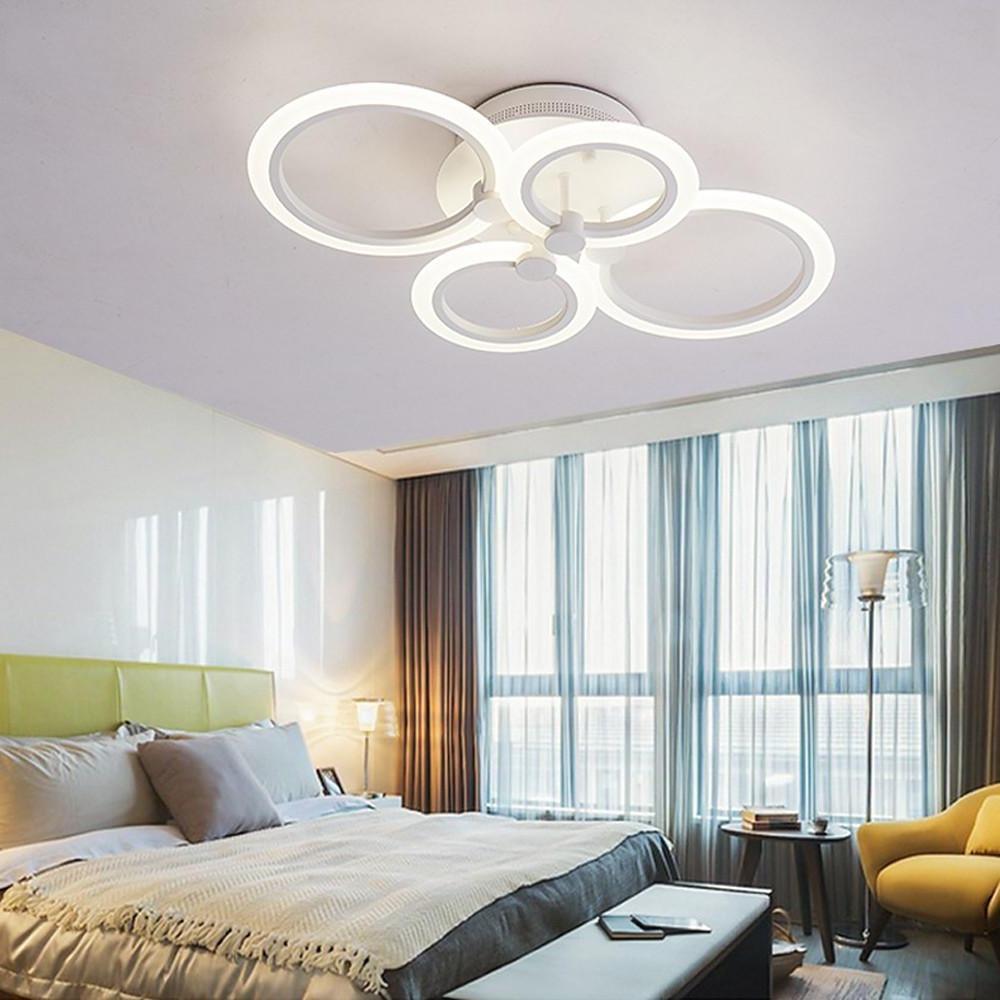 Circles Aluminum Acrylic Flush Mount Lighting LED Ceiling Lights