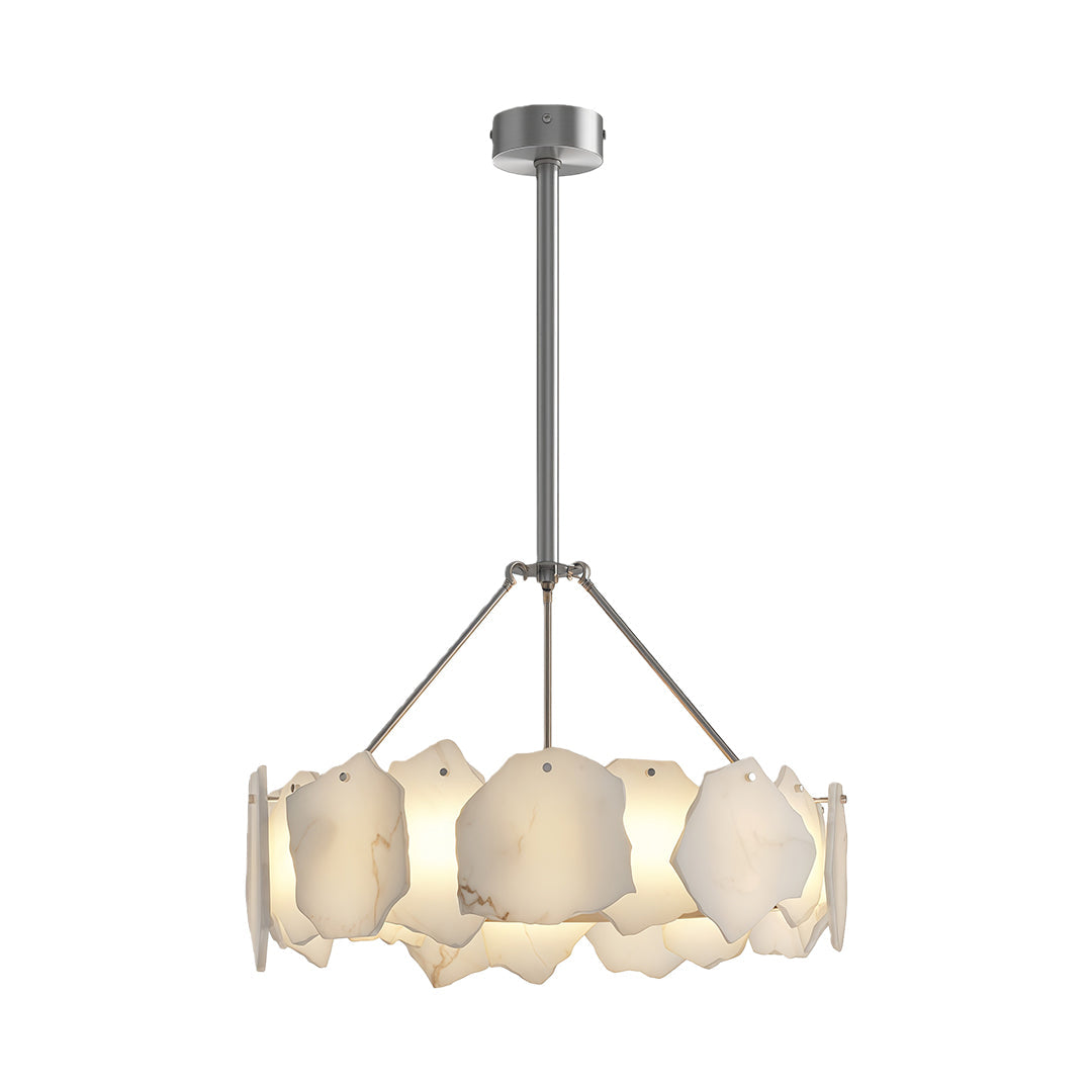 Modern LED Cloud Stone Copper Chandelier