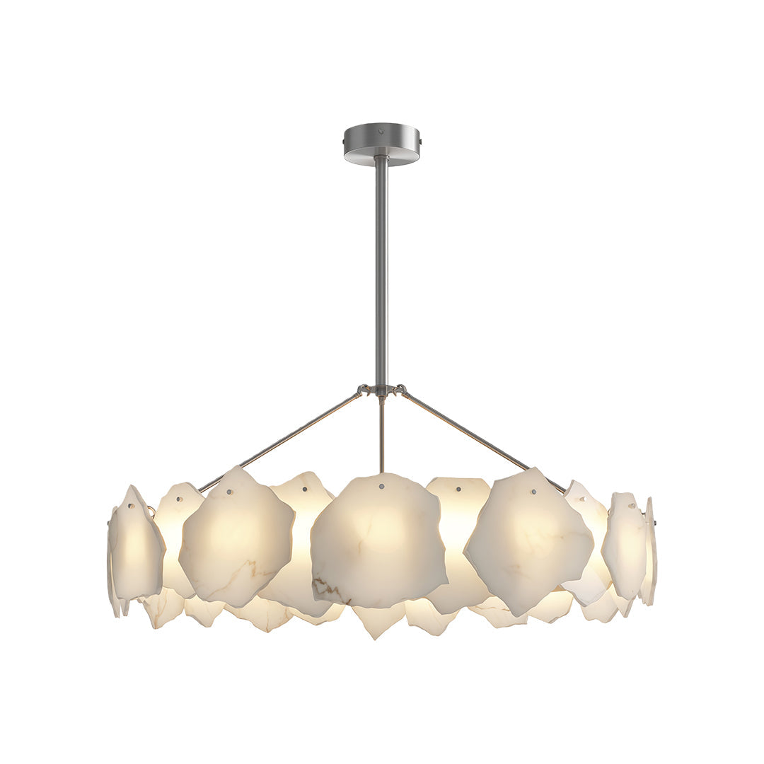 Modern LED Cloud Stone Copper Chandelier