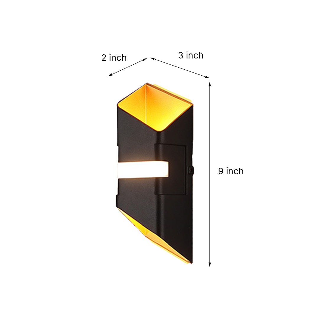 Square Tube LED Up And Down Outdoor Wall Lights