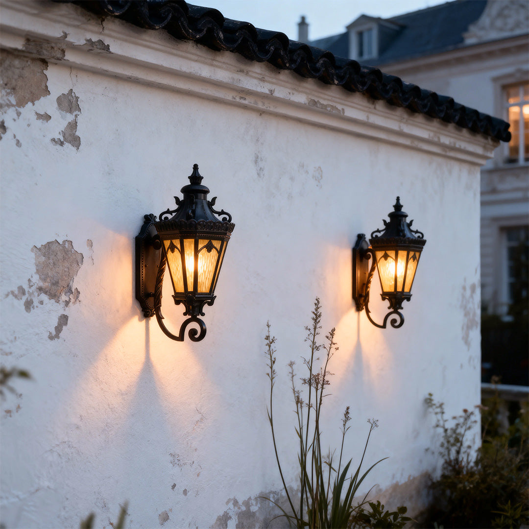 Wall Mount Light Outdoor Black Finish Waterproof Aluminum Lamp