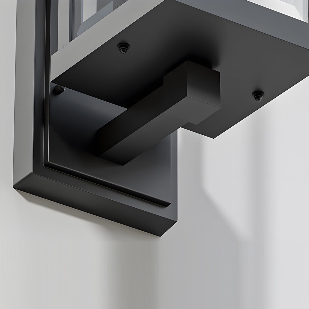 Waterproof Square Metal Outdoor Wall Sconces American-Style Minimalist