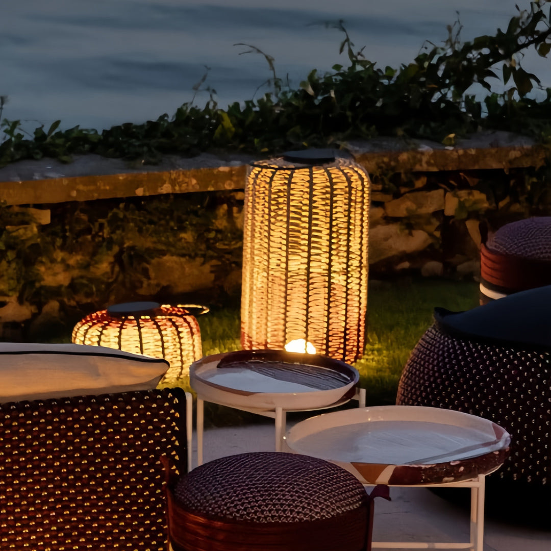 Outdoor LED Lantern Waterproof Woven Minimalist Decorative Lights