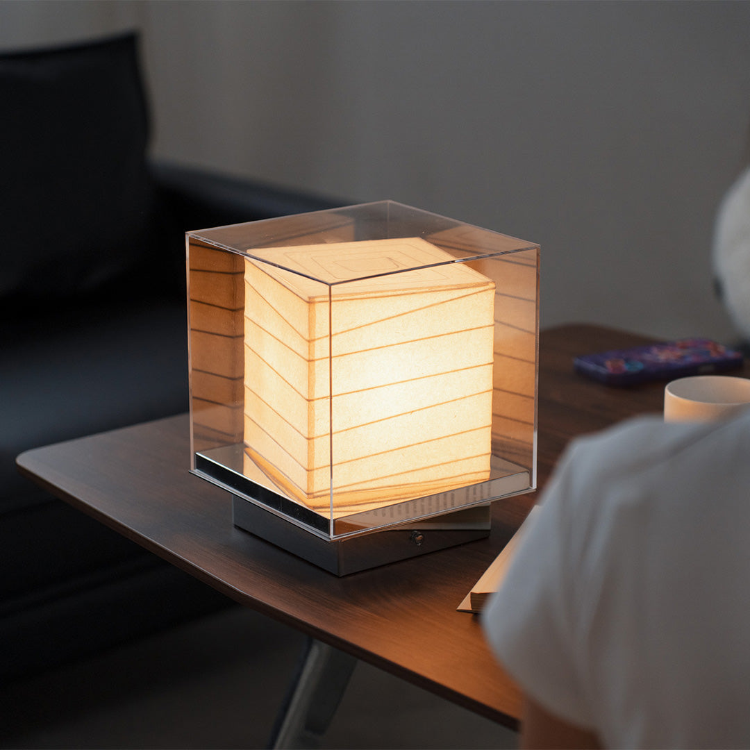 Japanese Paper Table Lamp Retro Wabi-Sabi Style Ambient Lamp