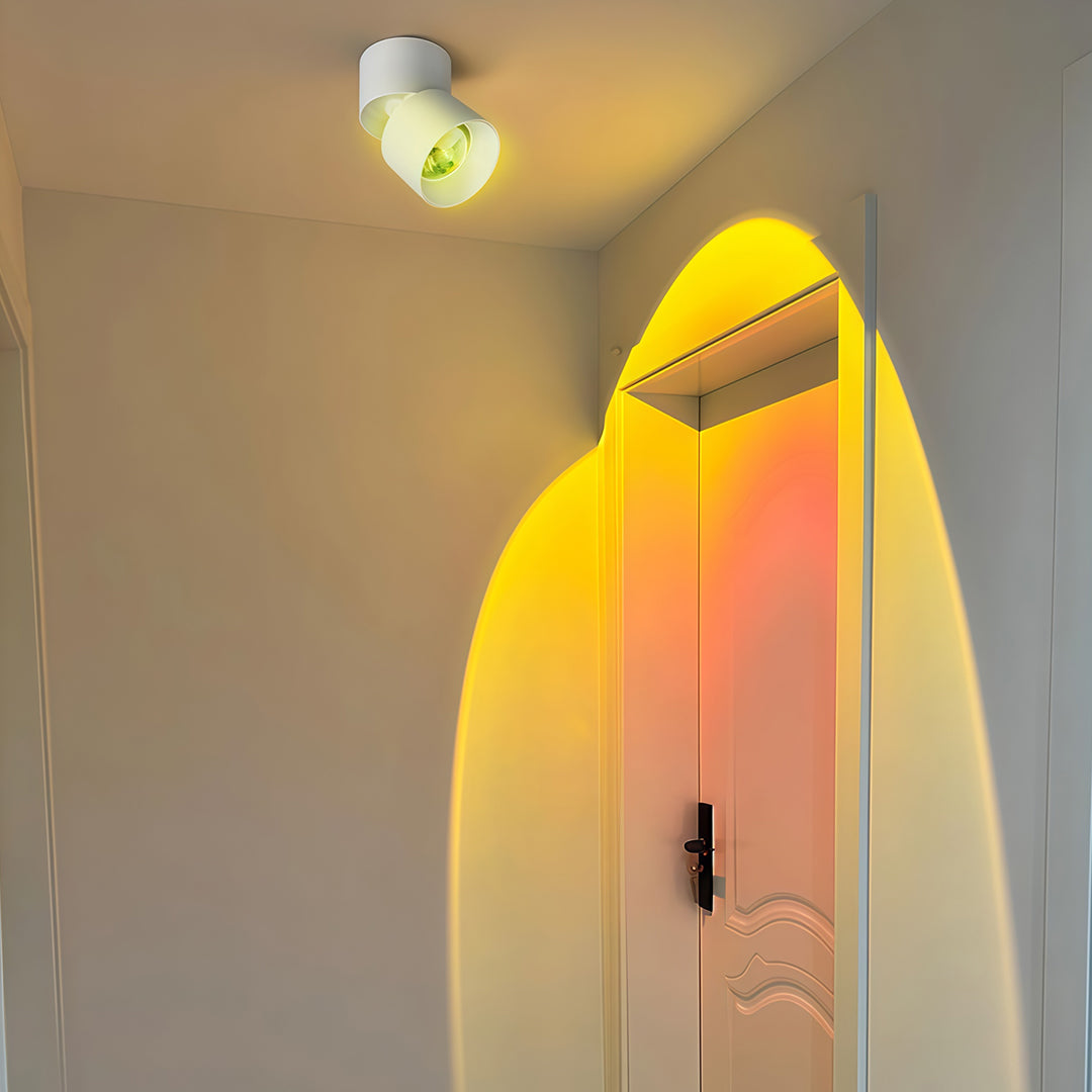 LED Ceiling Spotlights Simple Small Hill Sunset Light