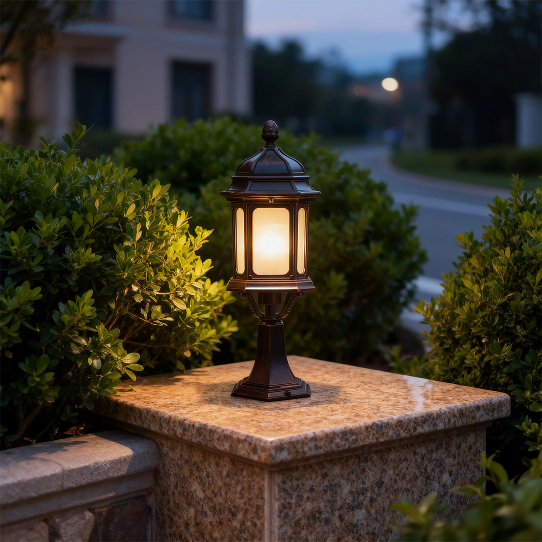 Outdoor Patio Pillar Lights Weatherproof High-Brightness Light