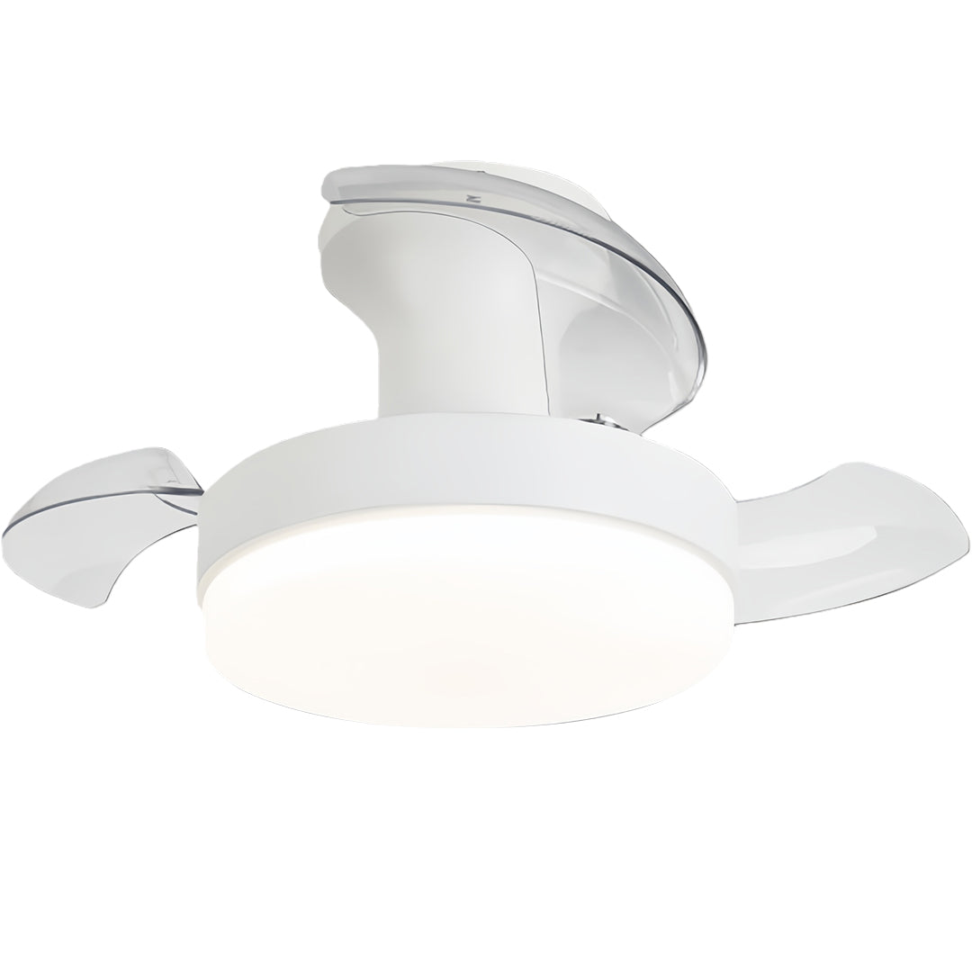 LED Ceiling Fans with Lights Stepless Dimming Silent Motor Lamp