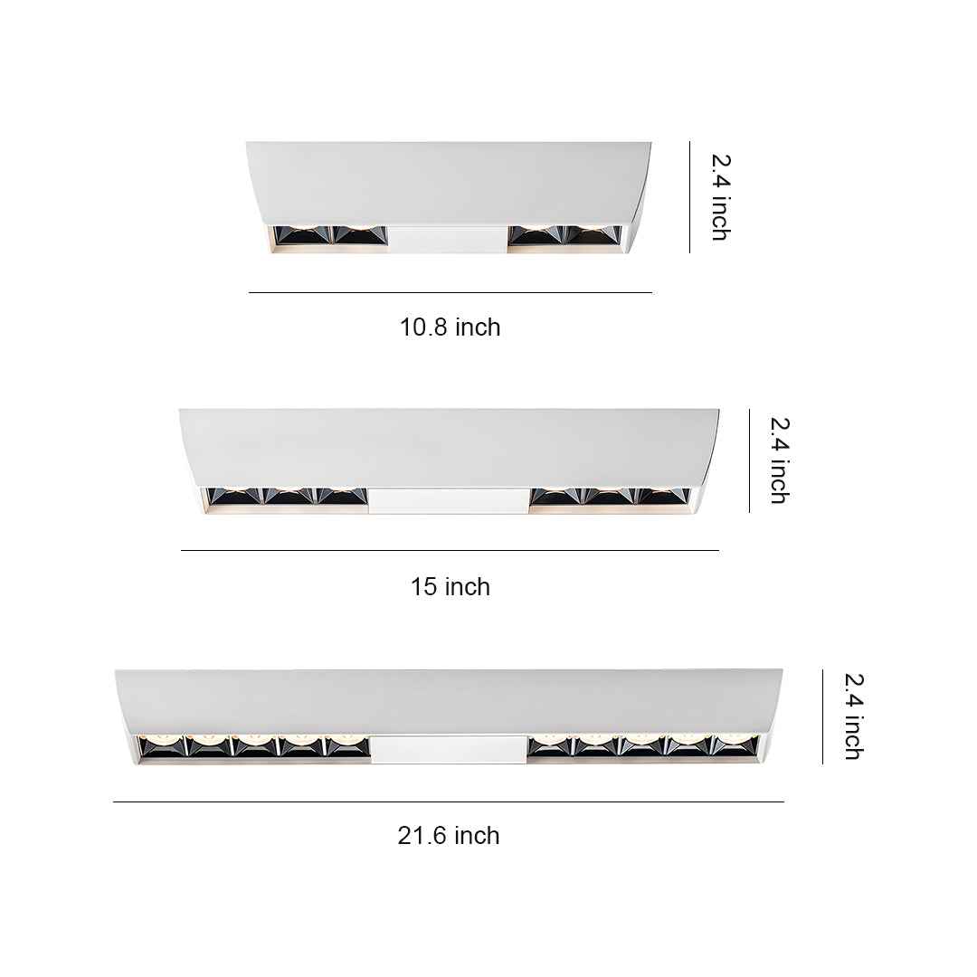Square Downlights Modern Surface-Mounted Aluminum Light