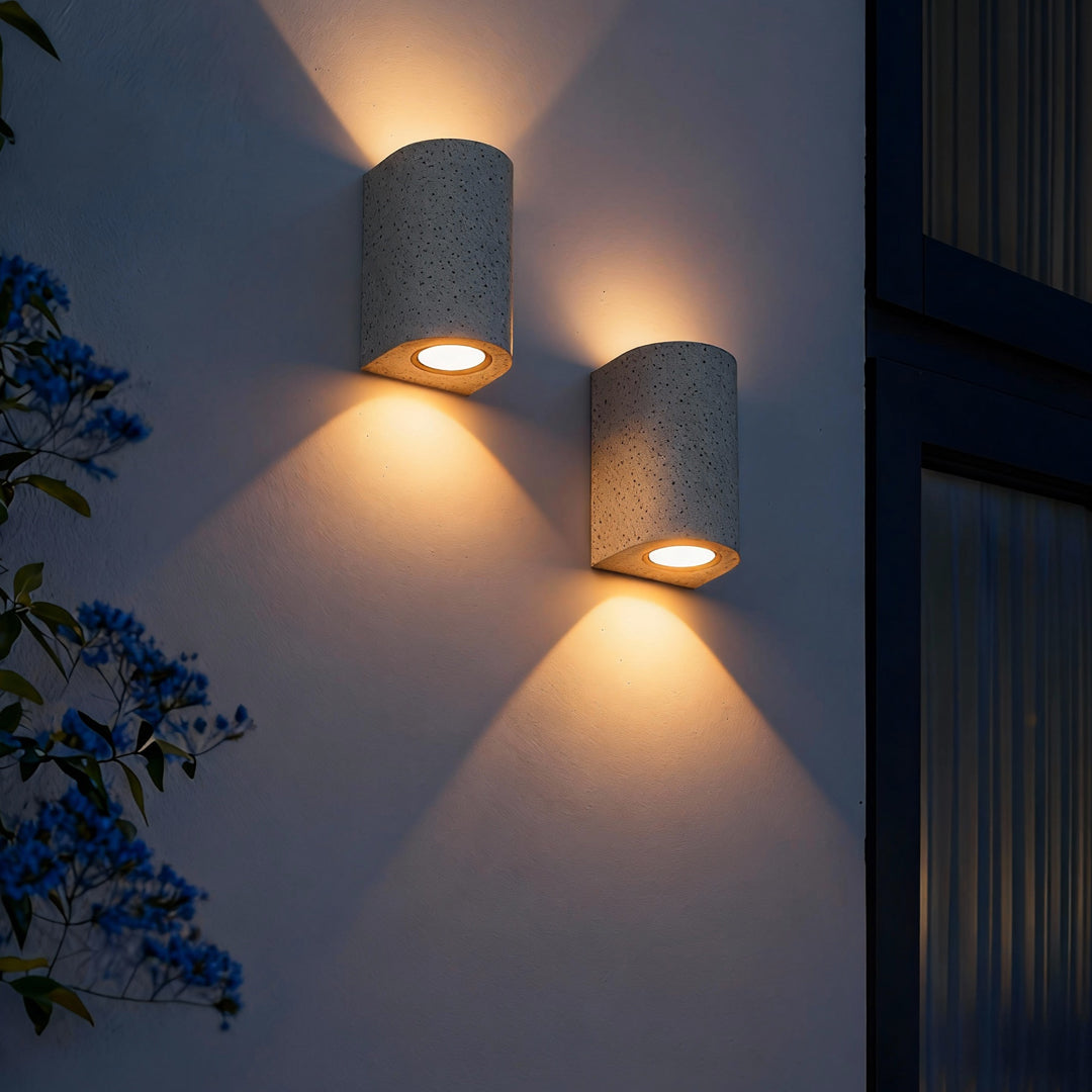 Up Down Wall Lights Creative Outdoor Waterproof Concrete Lamp