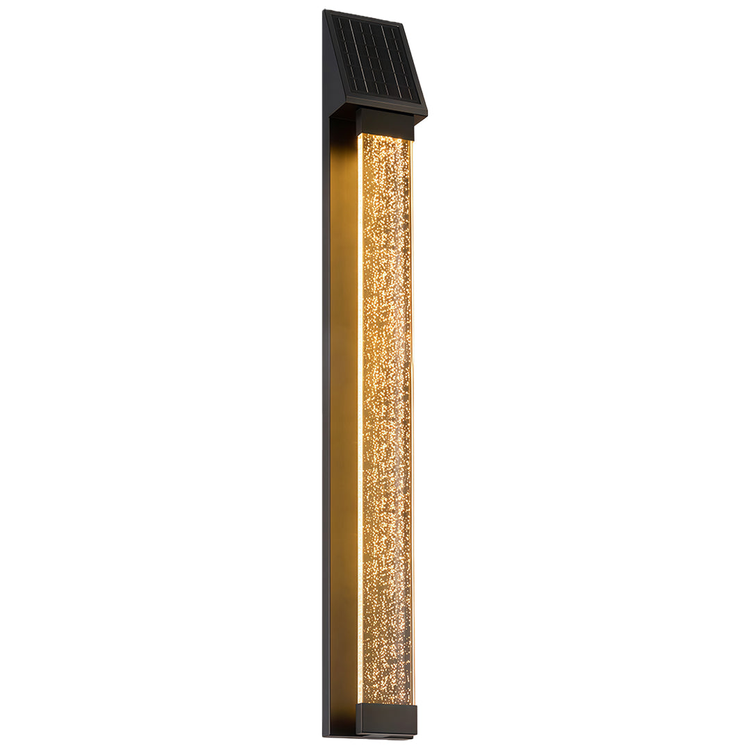 Black Outdoor Lighting Sconce Waterproof Solar Light