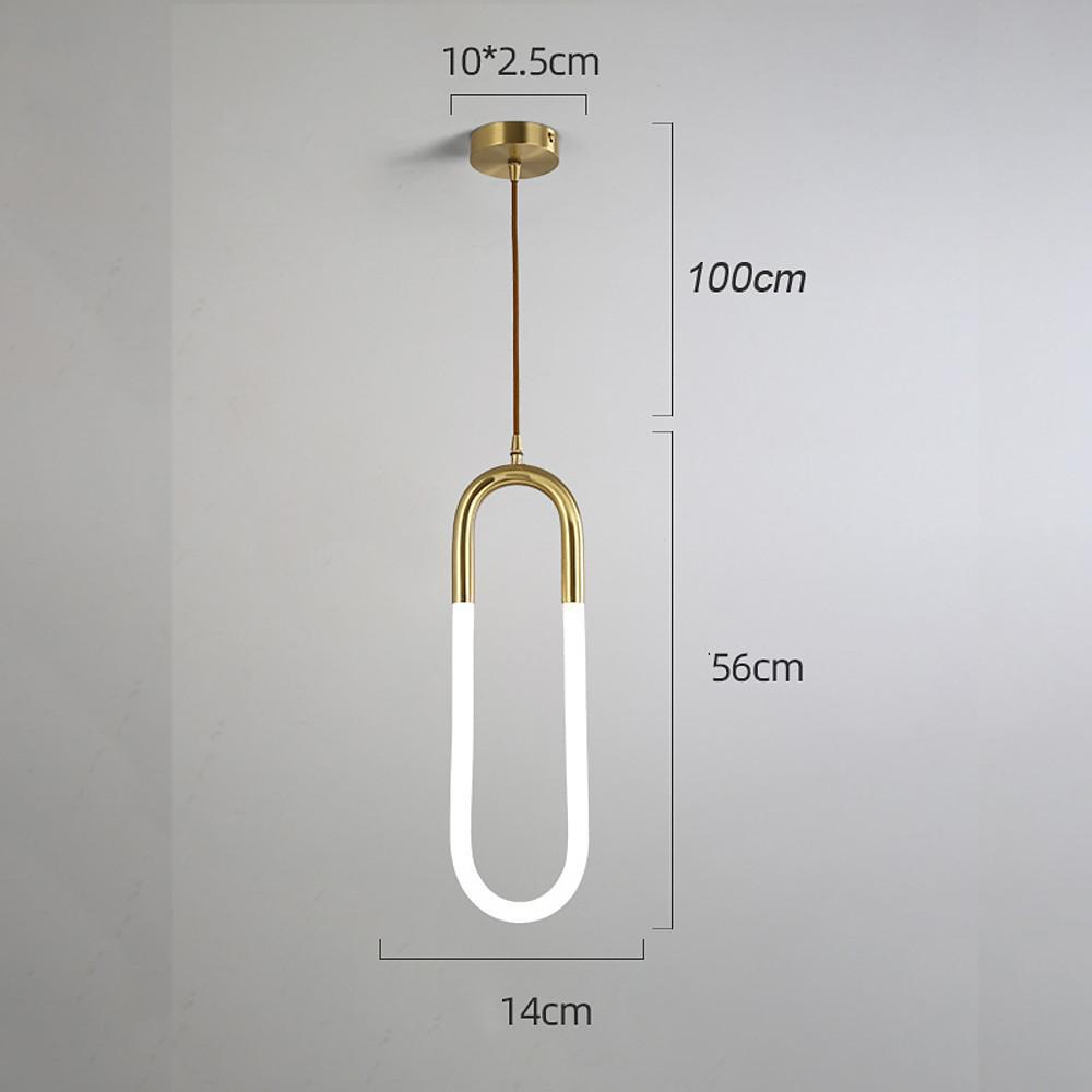 Rounded Rectangle Modern LED Ceiling Lights Hanging Lamp Pendant Light