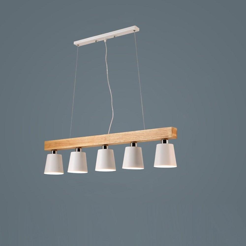 Row Of Lights Farmhouse Pendant Light Metal Wood Pendant Lighting