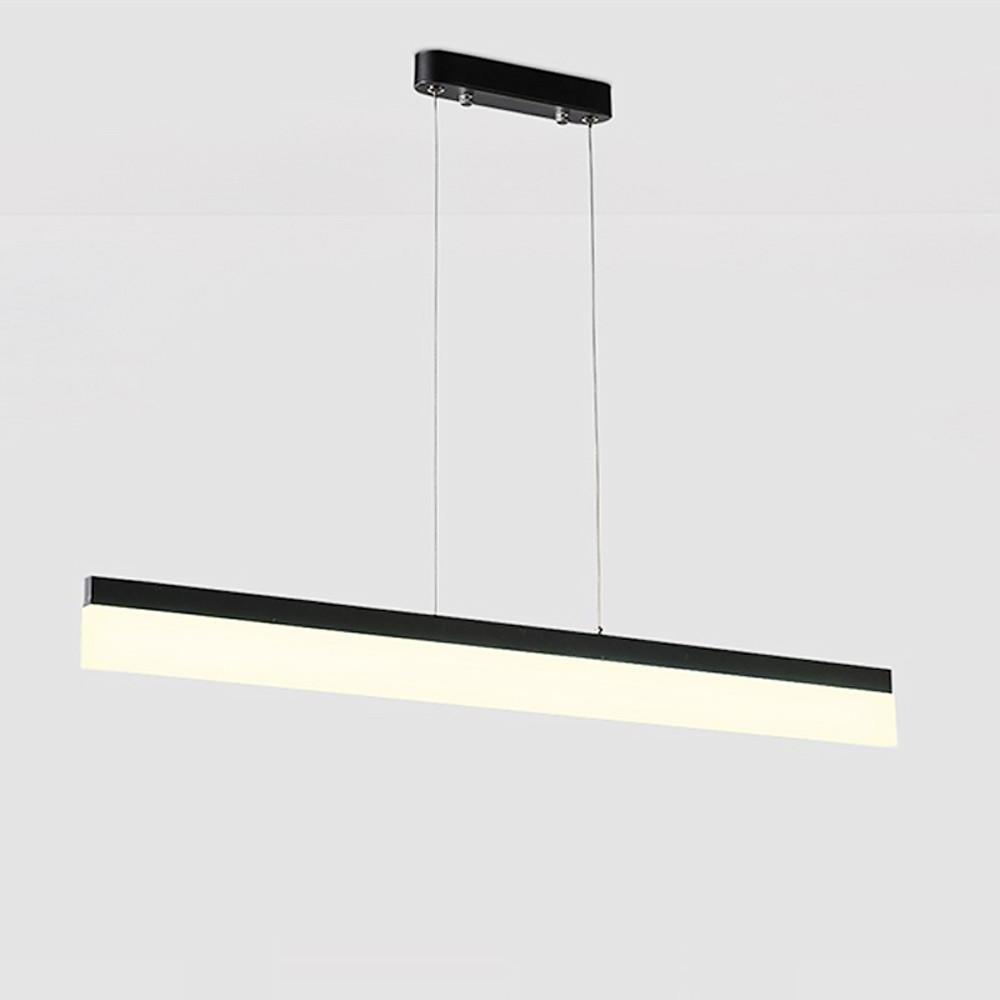 Modern Aluminum Acrylic Pendant Lights Elongated Linear Ceiling Lights