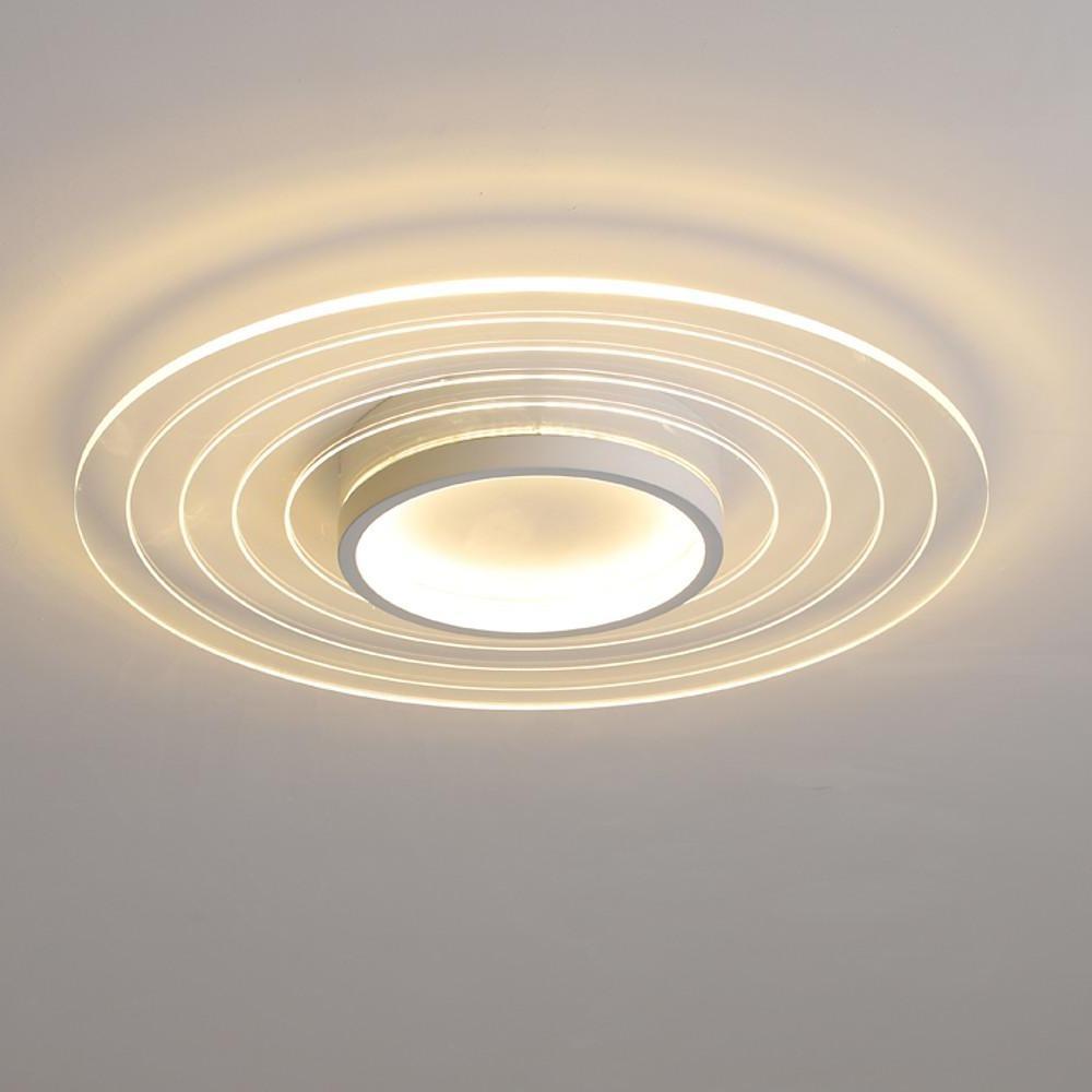Multiple Circles Dimmable LED Modern Flush Mount Lighting Ceiling Lights for Bedroom