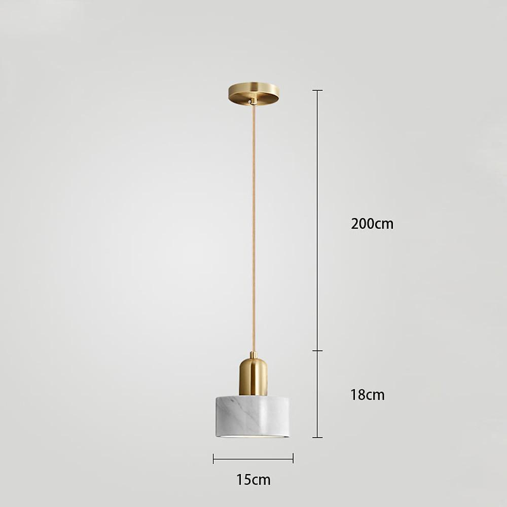 Small Pendant Light Fixtures Electroplated Metal Resin LED Modern Lighting