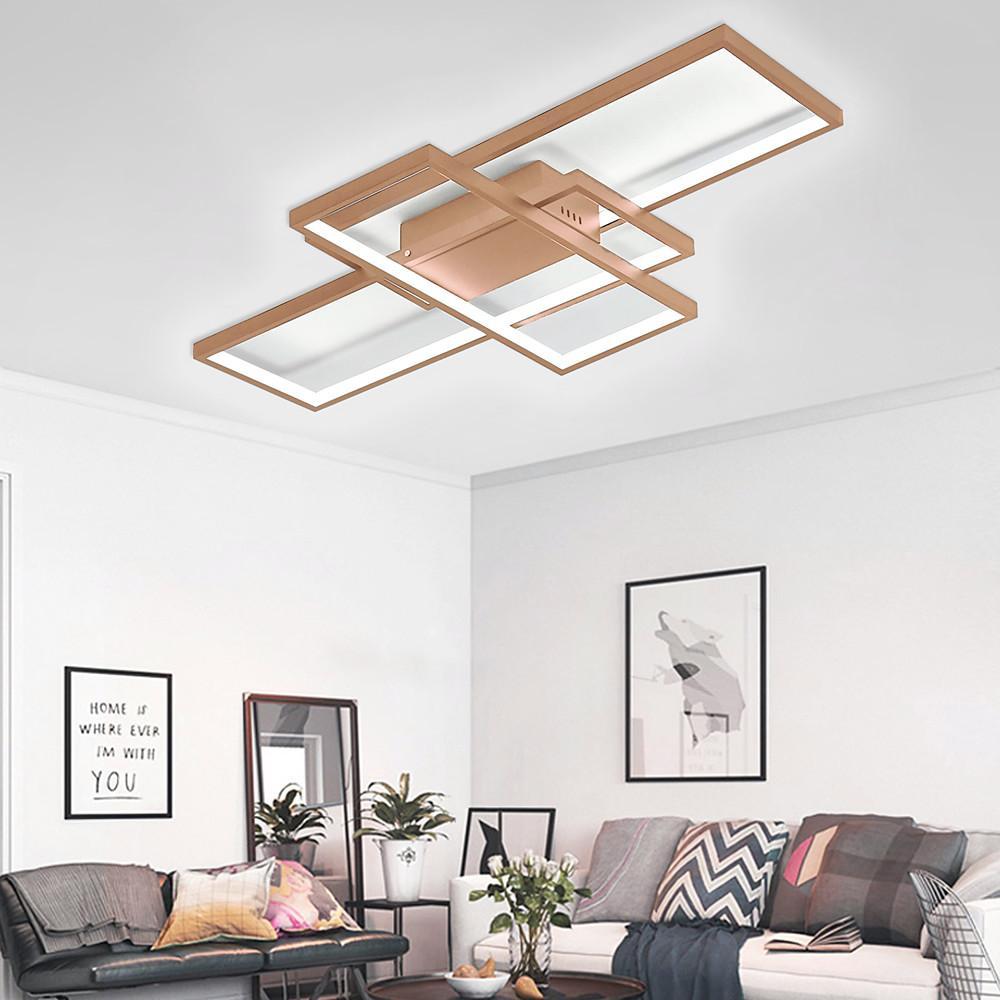 Display Of Rectangles Abstract LED Flush Mount Ceiling Lights