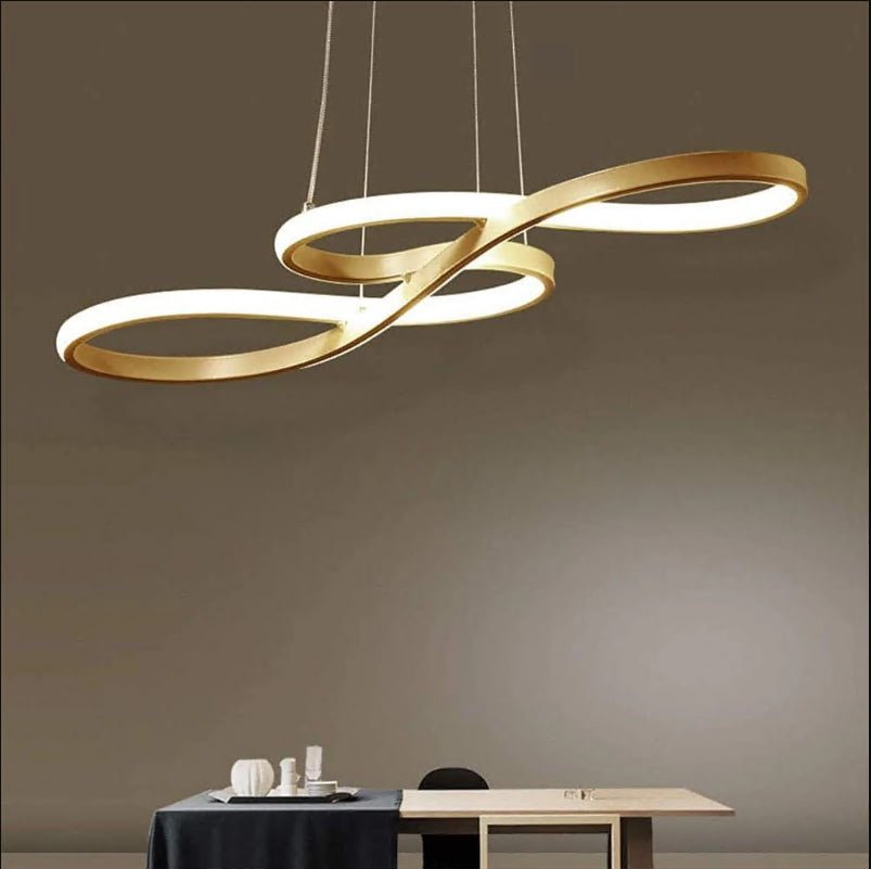 Geometric Design Semi Flush Chandeliers Metal Silica Gel Ceiling Lights
