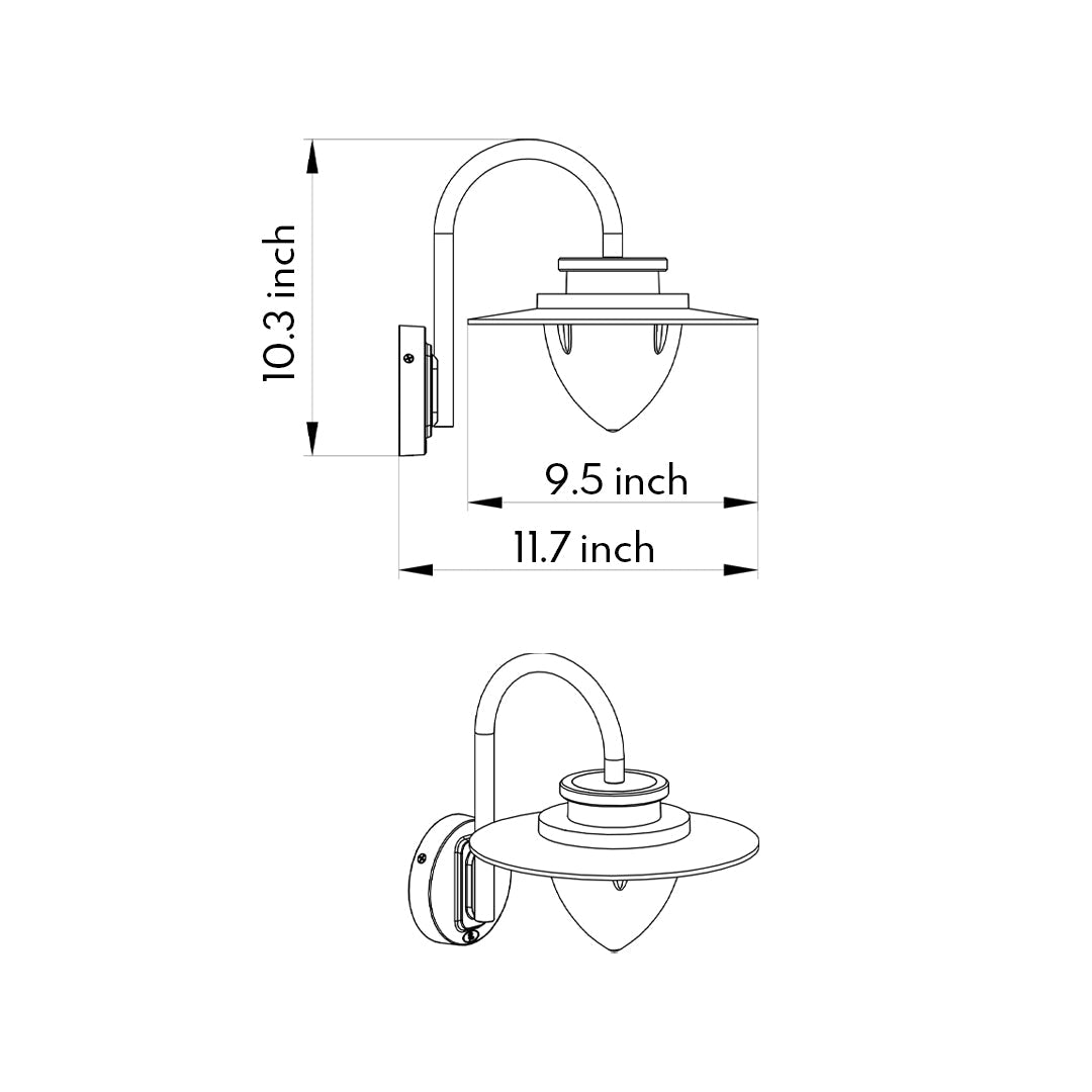 LED Outdoor Patio Wall Lights Minimalist Style