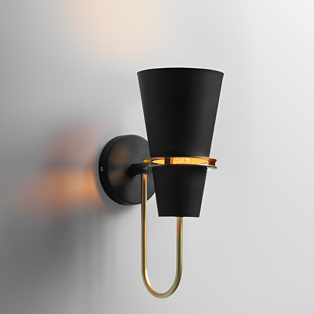 Cone Wall Lamp White Modern Creative Iron Design Light