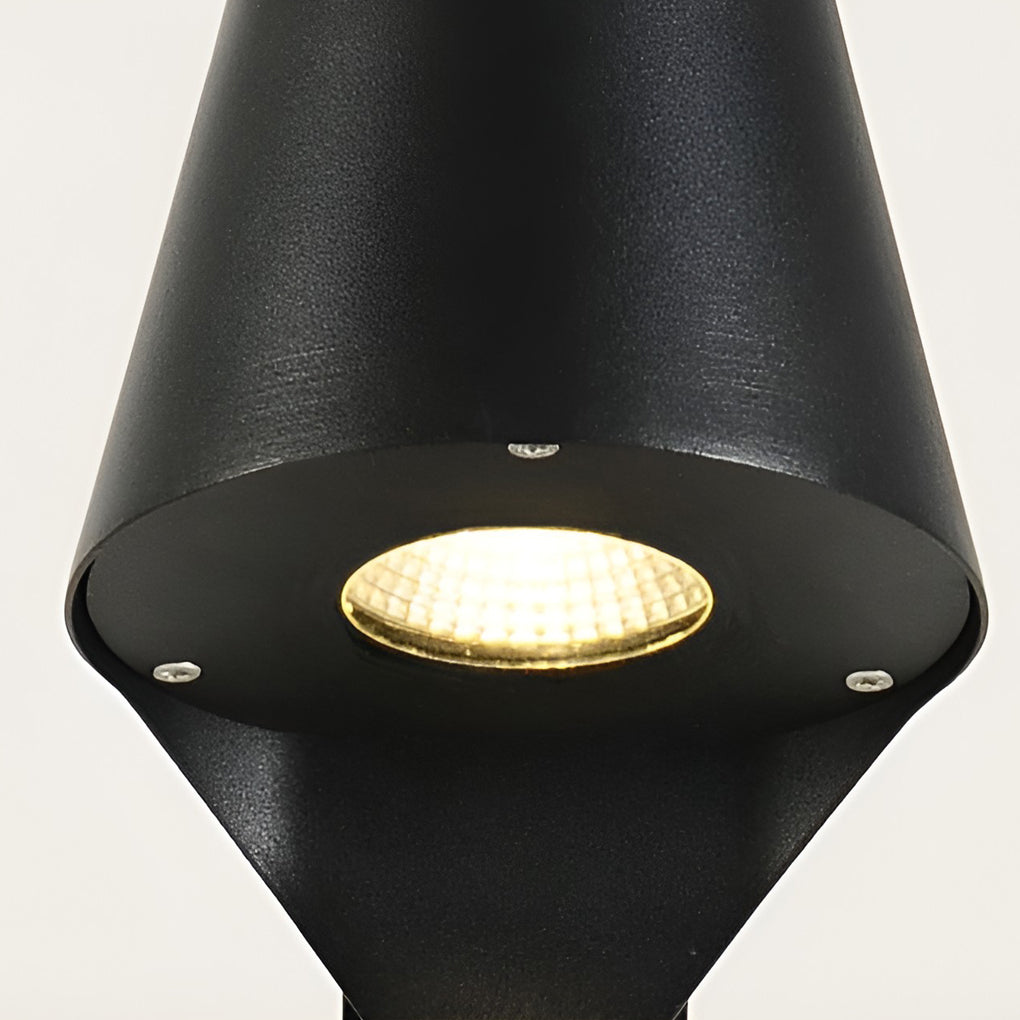 Sleek Black 10W LED Pathway Light Minimalist Outdoor Waterproof Lighting