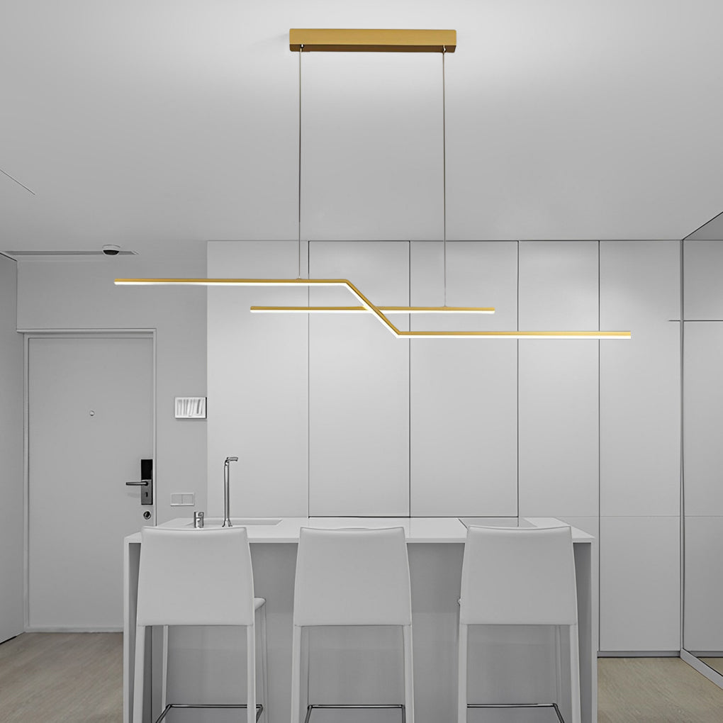 Unique Pendant Lighting Modern Linear Silicone Ceiling Light