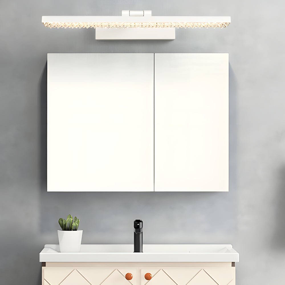 160° Adjustable LED Bathroom Vanity Light with Crystal-Inspired Acrylic