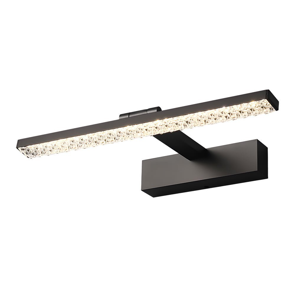 160° Adjustable LED Bathroom Vanity Light with Crystal-Inspired Acrylic