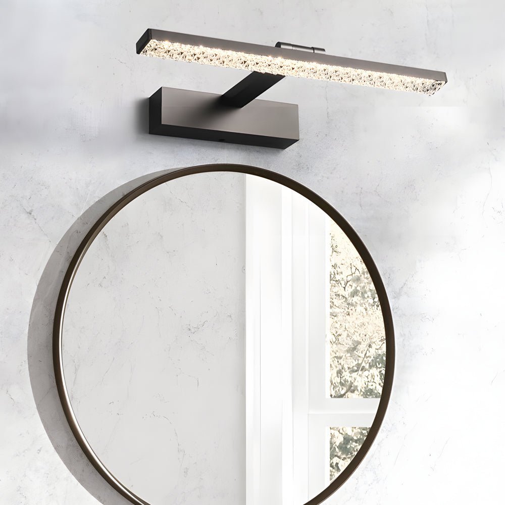 160° Adjustable LED Bathroom Vanity Light with Crystal-Inspired Acrylic
