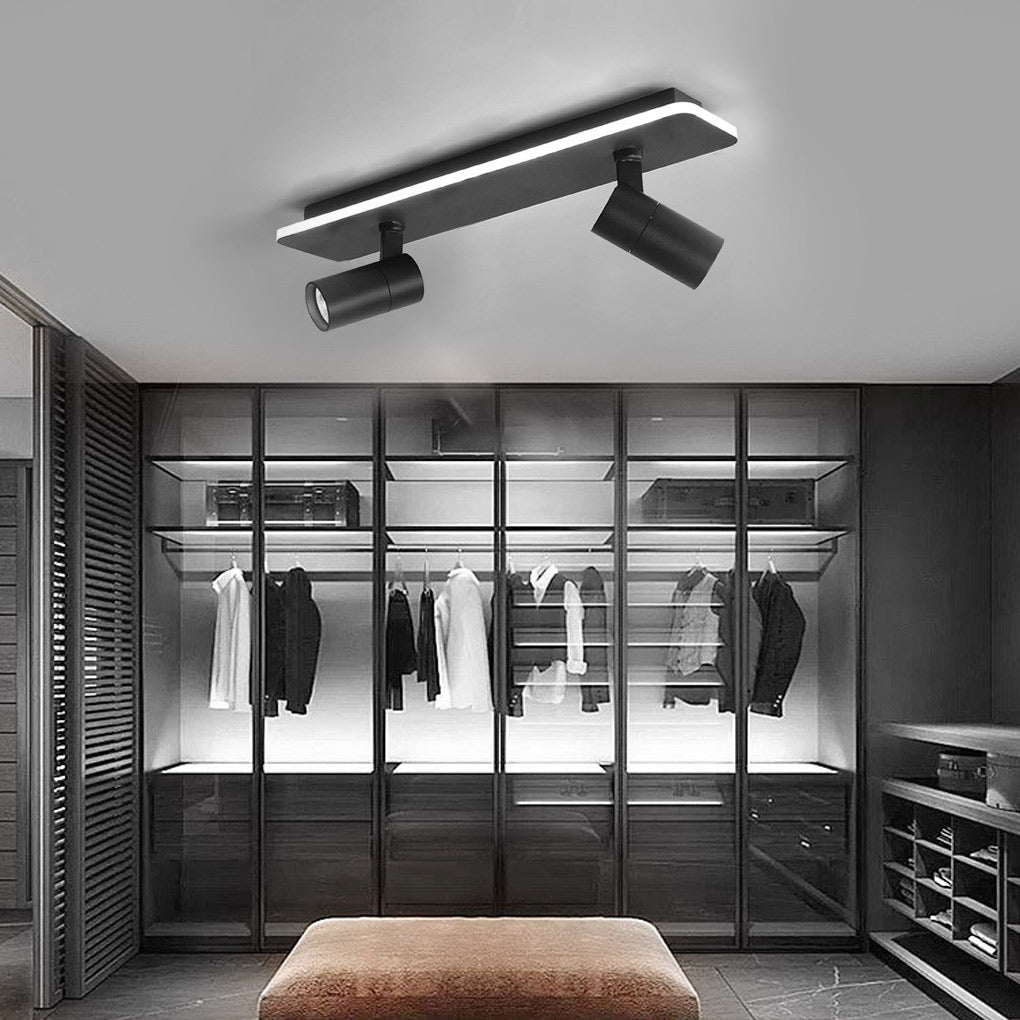 Spotlight Fixture Rectangular Recessed Adjustable Light