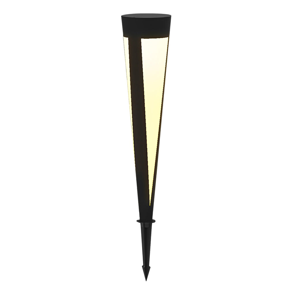 Round Gray Solar Outdoor Light Waterproof LED Lawn Lamp