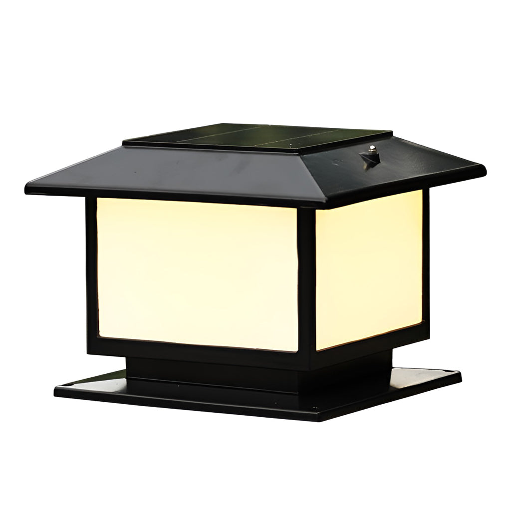 [Open-Box]Square Three Step Dimming LED Waterproof Solar Fence Post Lights