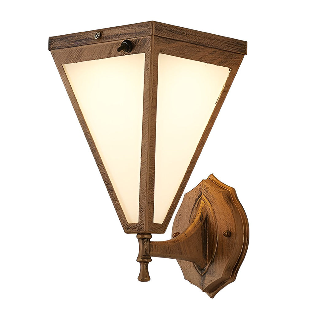 Industrial Tapered Plug-in Solar Waterproof LED Outdoor Wall Lighting