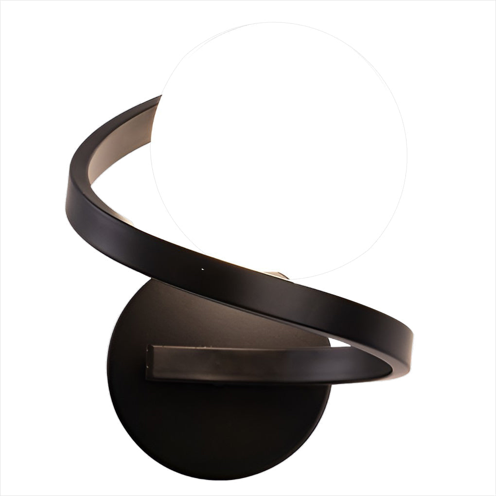 Modern Bedside Wall Lights Creative Curved Metal LED Light